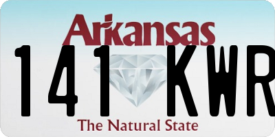 AR license plate 141KWR