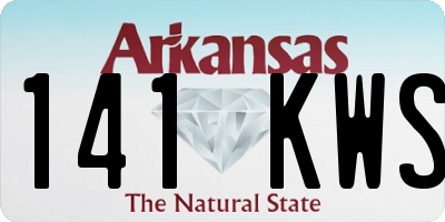 AR license plate 141KWS