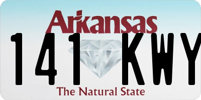 AR license plate 141KWY