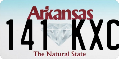 AR license plate 141KXC