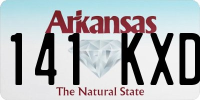 AR license plate 141KXD