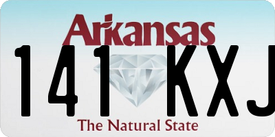 AR license plate 141KXJ