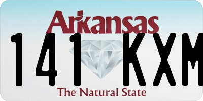AR license plate 141KXM