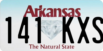 AR license plate 141KXS