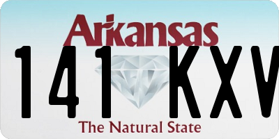 AR license plate 141KXV