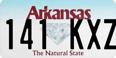 AR license plate 141KXZ