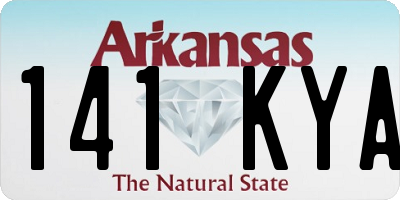 AR license plate 141KYA