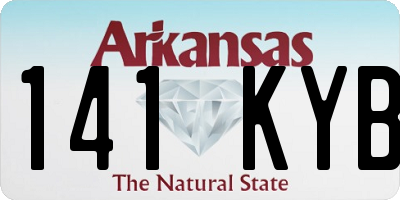 AR license plate 141KYB
