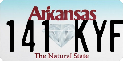 AR license plate 141KYF