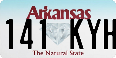 AR license plate 141KYH