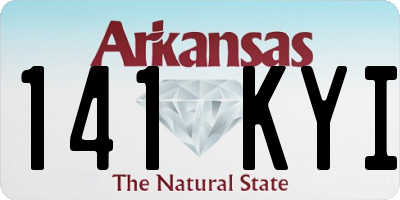 AR license plate 141KYI