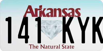 AR license plate 141KYK