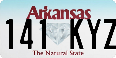 AR license plate 141KYZ