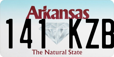 AR license plate 141KZB