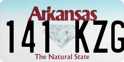 AR license plate 141KZG