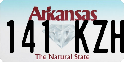 AR license plate 141KZH