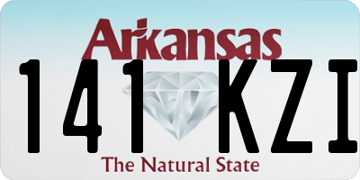 AR license plate 141KZI