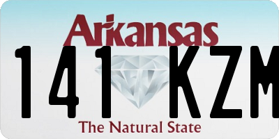 AR license plate 141KZM