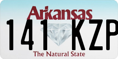 AR license plate 141KZP