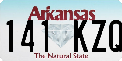 AR license plate 141KZQ