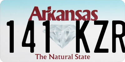 AR license plate 141KZR