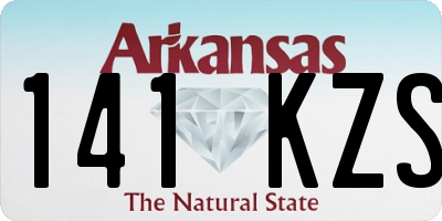 AR license plate 141KZS