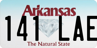 AR license plate 141LAE