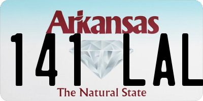 AR license plate 141LAL