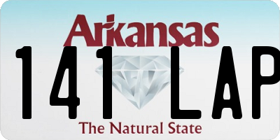 AR license plate 141LAP