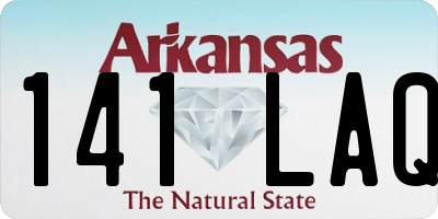 AR license plate 141LAQ
