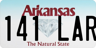 AR license plate 141LAR