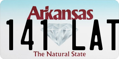 AR license plate 141LAT