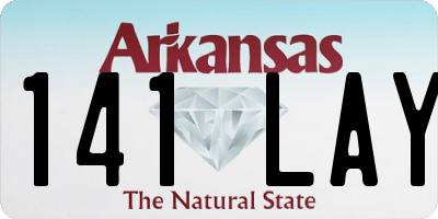 AR license plate 141LAY