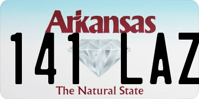 AR license plate 141LAZ
