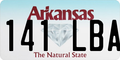 AR license plate 141LBA