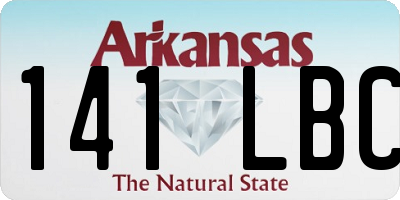 AR license plate 141LBC
