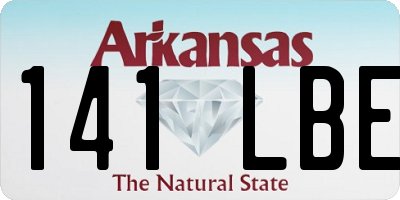 AR license plate 141LBE