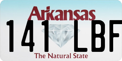 AR license plate 141LBF