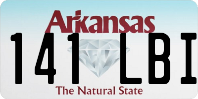 AR license plate 141LBI