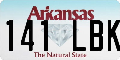 AR license plate 141LBK