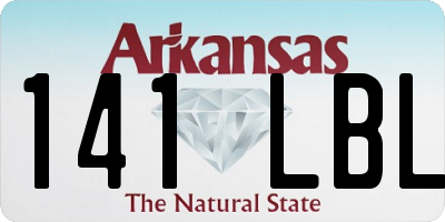 AR license plate 141LBL