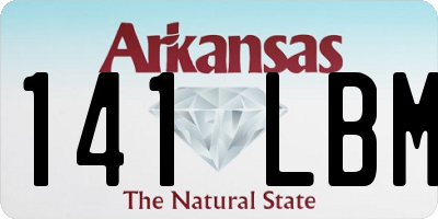AR license plate 141LBM