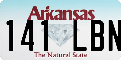 AR license plate 141LBN