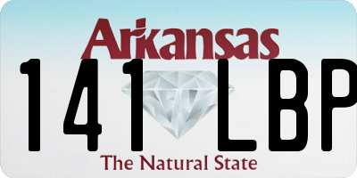 AR license plate 141LBP