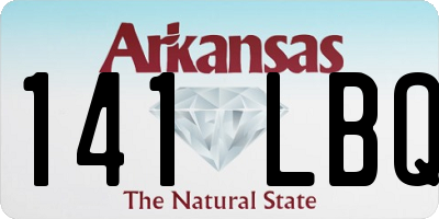AR license plate 141LBQ