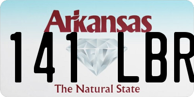 AR license plate 141LBR