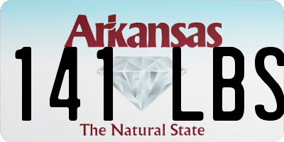 AR license plate 141LBS