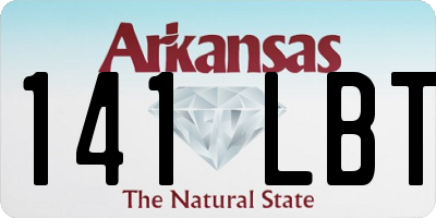 AR license plate 141LBT