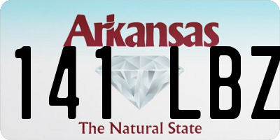 AR license plate 141LBZ