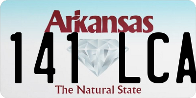AR license plate 141LCA